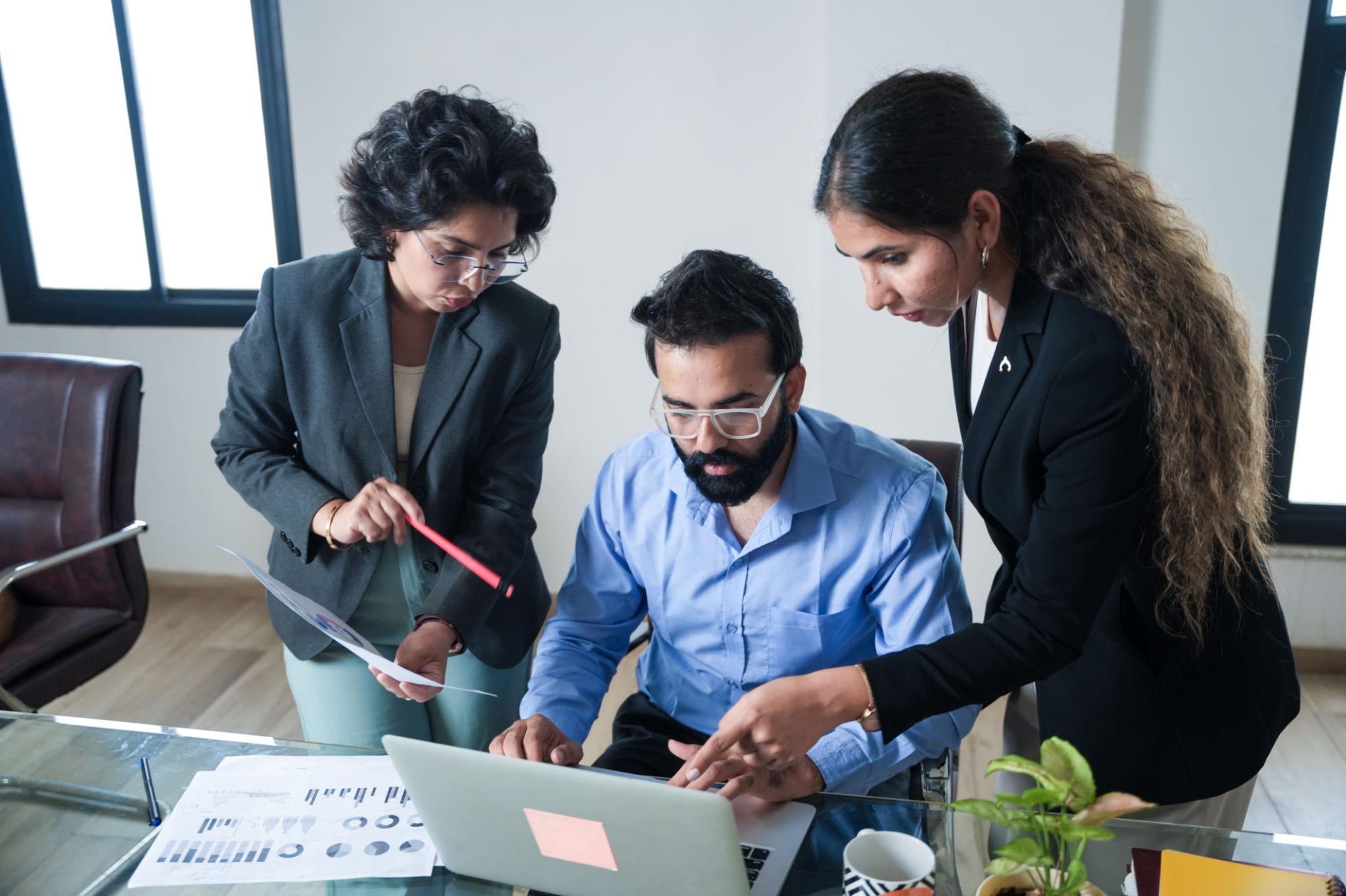 Software engineers discussing backend API integration